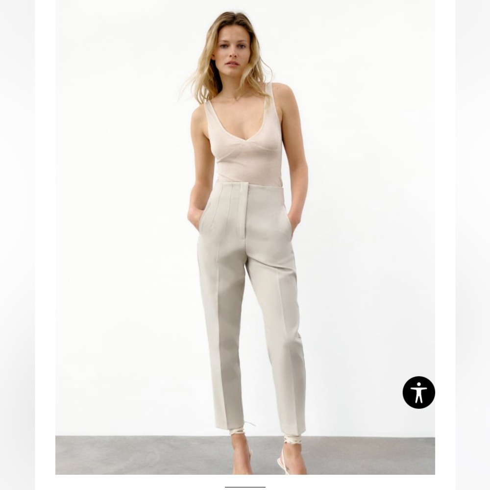 NWT Zara High Waisted Ankle Pants